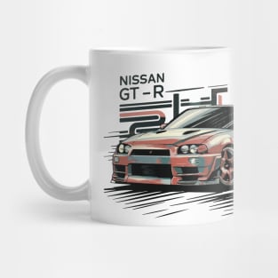 Nissan GTR R34 Vintage Car Mug